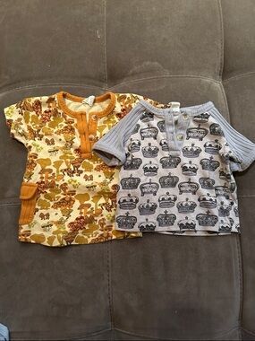 Kate Quinn Kids Short Sleeve Henley Tops 2pack
